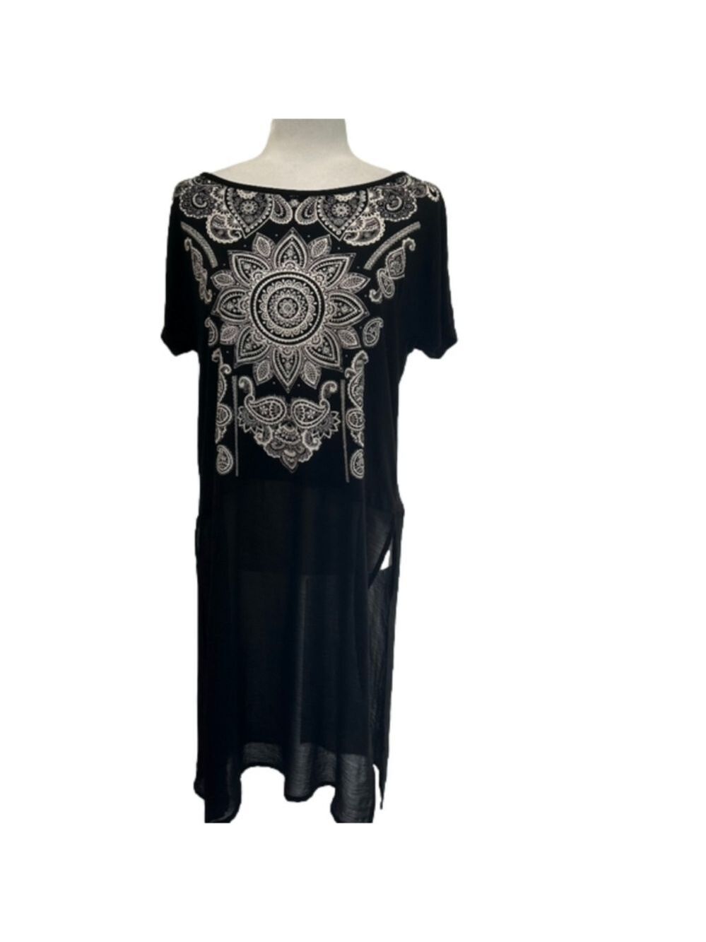 Hannah Long Tunic Top Size Large EUC